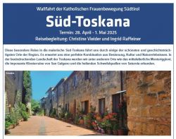 Süd-Toskana - 4-tägige kfb Buswallfahrt